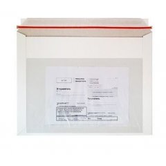Конверт картонный 265х340, картон 280грамм, с карманом