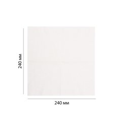 Бумажные салфетки 240х240, 2сл., 1/4, 17гр. 