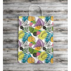 Крафт пакет с кручеными ручками, 35*26*15 (В*Ш*Г) см, 