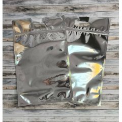 Термопакет с ПР + Zip-Lock 250*400(+50мм), серебряный (однослойный)