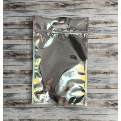 Термопакет с ПР + Zip-Lock 250*400(+50мм), серебряный (однослойный)