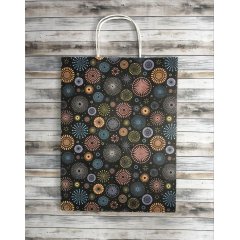 Крафт пакет с кручеными ручками, 35*26*15 (В*Ш*Г) см, 