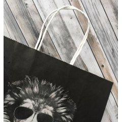 Крафт пакет с кручеными ручками, 25*22*12 (В*Ш*Г) см, 