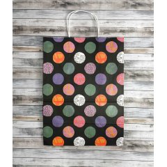 Крафт пакет с кручеными ручками, 35*26*15 (В*Ш*Г) см, 