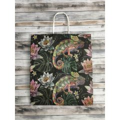 Крафт пакет с кручеными ручками, 25*22*12 (В*Ш*Г) см, 