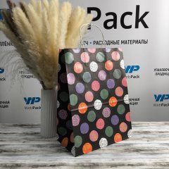 Крафт пакет с кручеными ручками, 35*26*15 (В*Ш*Г) см, 