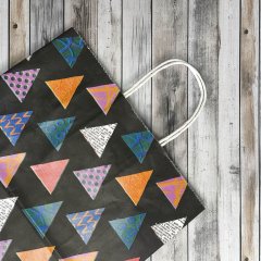 Крафт пакет с кручеными ручками, 25*22*12 (В*Ш*Г) см, 