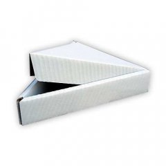 Коробка для кусочка пиццы 240*3*40мм, треугольная, белая