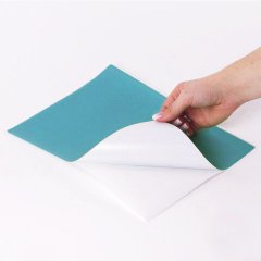 Самоклеящаяся бумага голубая, 1 этикетка на А4, 210*297 мм (25л/уп)