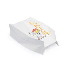 Крафт пакет с V-образным дном, с рисунком 200*100*340мм, 63 г/м2 