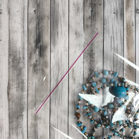 Пакет БОПП 16*22см, 25мкм, с отверст. для воздуха, с клапаном и скотчем