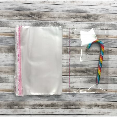 Полипропиленовые пакеты 27*12см(+5см), с клапаном и скотчем 100 шт. / уп., АРХ.