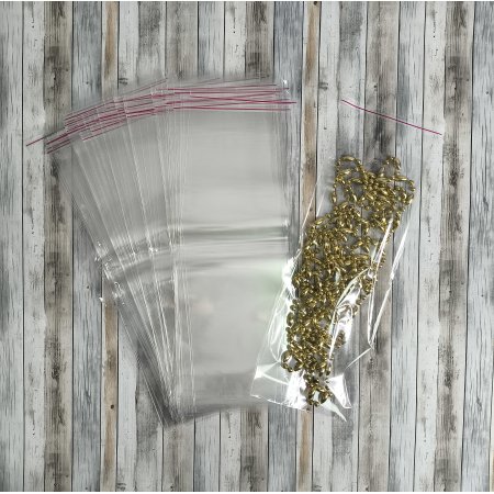 Пакет БОПП 12*30см, 25мкм, с клапаном и скотчем, 100 шт./уп.