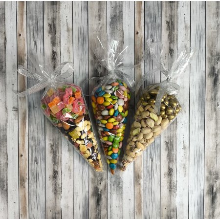 Пакет-Конус БОПП 20см(+0см)*30см, 30мкм , 100 шт./уп.