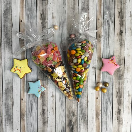 Пакет-Конус БОПП 20см(+0см)*30см, 30мкм , 100 шт./уп.