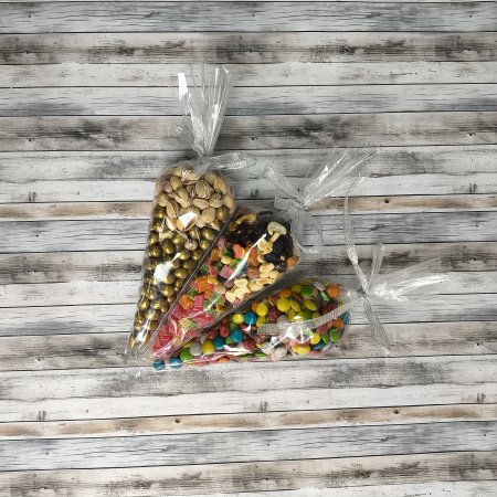 Пакет-Конус БОПП 25см(+0см)*40см, 30мкм , 100 шт./уп.