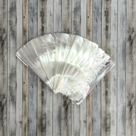 Пакет БОПП с центральным швом 8,5см(+4см)*20см, 40мкм