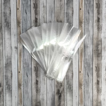 Пакет БОПП с центральным швом 6см(+4см)*20см, 40мкм