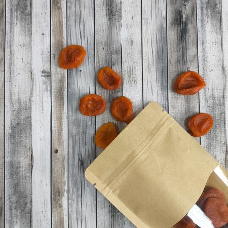 Пакет Дой-Пак 12*18,5(+3)см, Крафт (бурый), с окном 4см