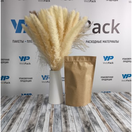 Пакет Дой-Пак 17*27(+3,5)см, Крафт (бурый)