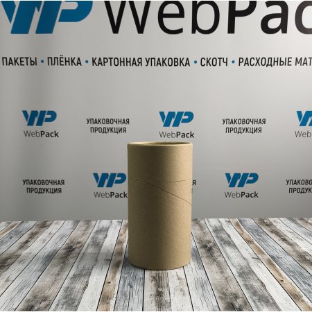 Картонный тубус с картонной крышкой, 8,9*16см