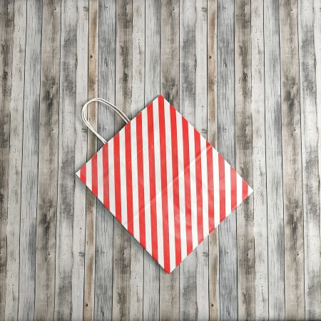 Крафт пакет с кручеными ручками, 25*22*12 (В*Ш*Г) см, 