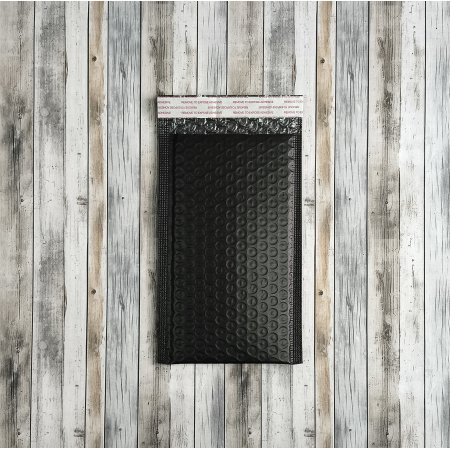 Пакет ВПП 14*22см, с клапаном и скотчем, черный матовый, В/00