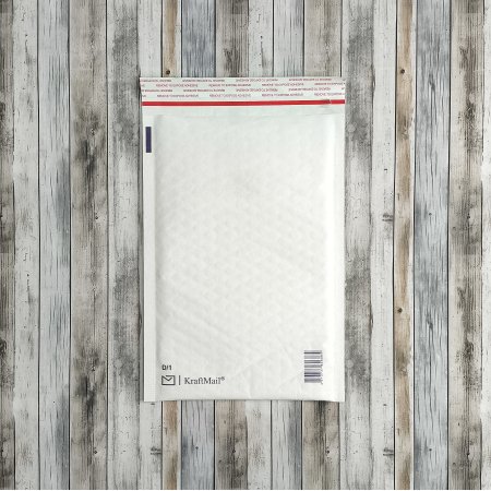 Пакет ВПП из крафт-бумаги 20*27см, с клапаном и скотчем, белый, D/1