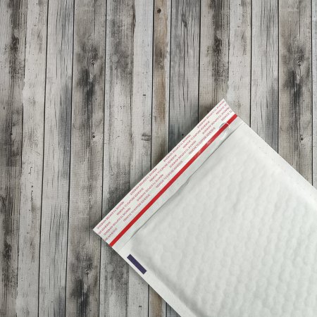 Пакет ВПП из крафт-бумаги 20*27см, с клапаном и скотчем, белый, D/1