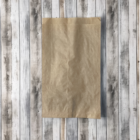 Крафт пакет с V-образным дном со складкой 17*30*6см., 40 г/м2, (бурый)