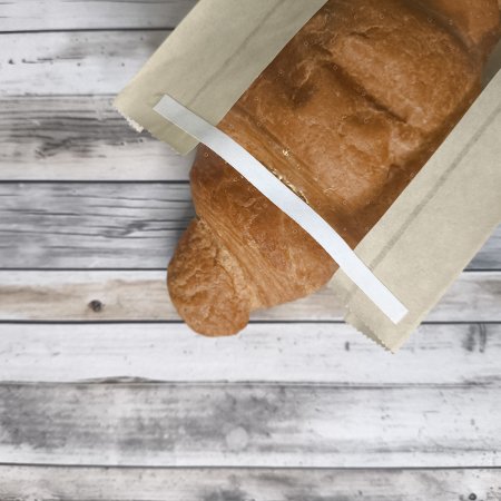 Крафт пакет с V-образным дном с окном 11(5)*4*26см, 40 г/м2 с клеевым клапаном