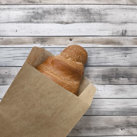 Крафт пакет с V-образным дном со складкой 10*6*30см, 40 г/м2 (бурый) с клеевым клапаном