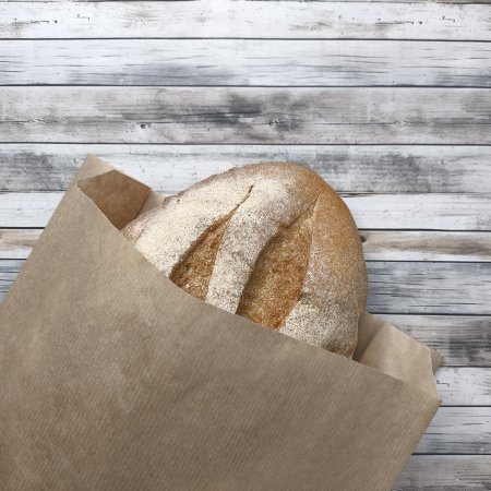 Крафт пакет с V-образным дном со складкой 25*10*40см, 40 г/м2 (бурый)