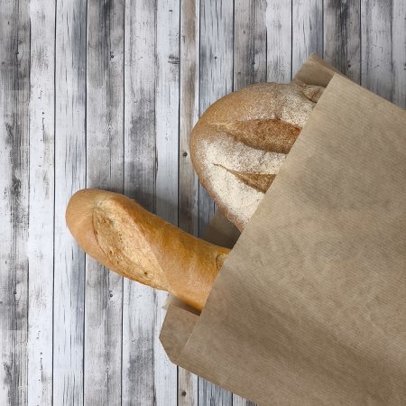 Крафт пакет с V-образным дном со складкой 25*10*40см, 40 г/м2 (бурый)