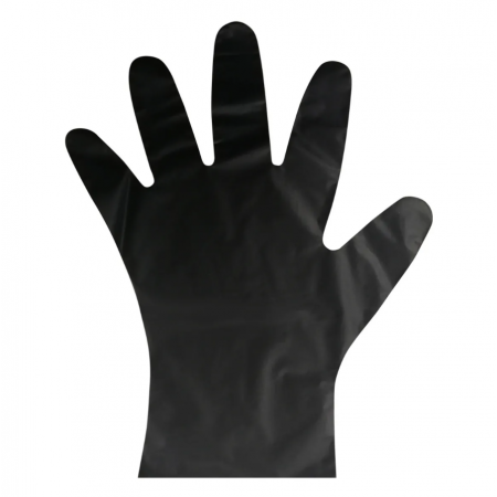 Перчатки из эластомера, черные, L, 100 шт./уп