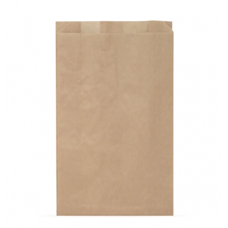 Крафт пакет с V-образным дном со складкой 17*30*6см., 40 г/м2, (бурый)