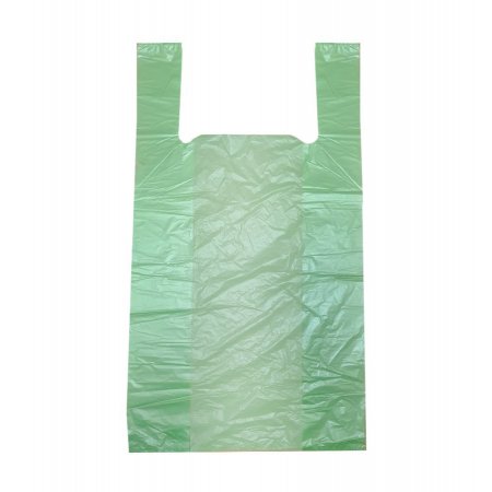 Пакет Майка 28(+14)*50см, 13мкм, зеленый