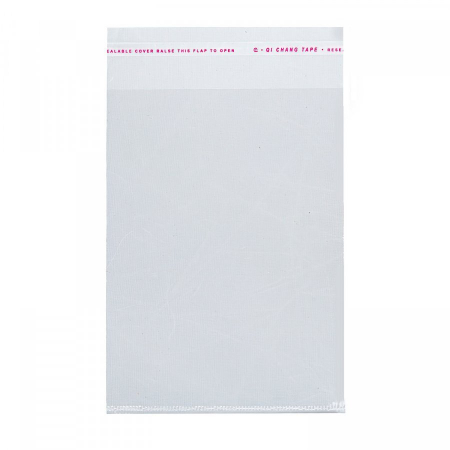 Пакет БОПП 25*20см, 25мкм, с клапаном и скотчем