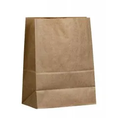 Крафт-пакет с прямоугольным дном 22×12×29 см, 70 г/м², бурый