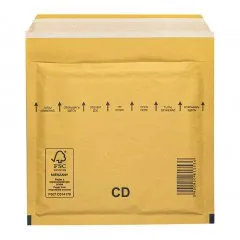 Пакет с воздушной подушкой 20×17,5 см, CD, с клапаном, коричневый - фото 2