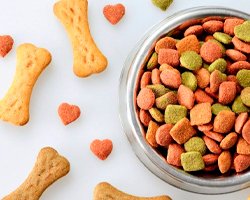 Дизайн этикетки у пакета для лакомств для домашних животных