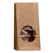 Крафт пакеты с окном<