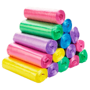 Мешки для мусора разноцветные